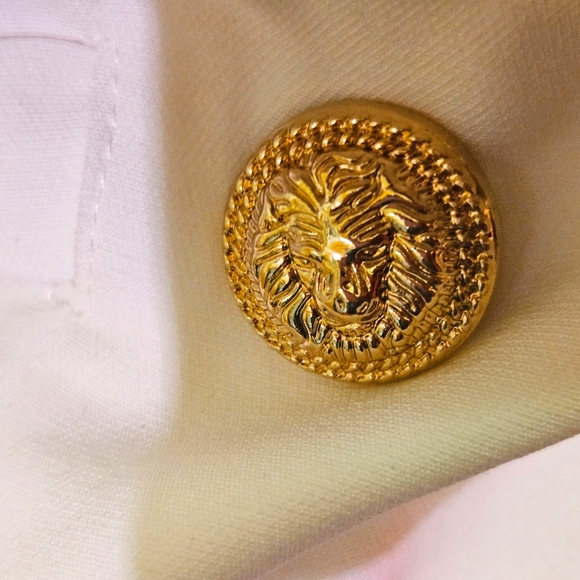 Blithe Beige/White Gold Button Multi-Color Halter Blazer Dress,Large,NWT - Picture 8 of 16